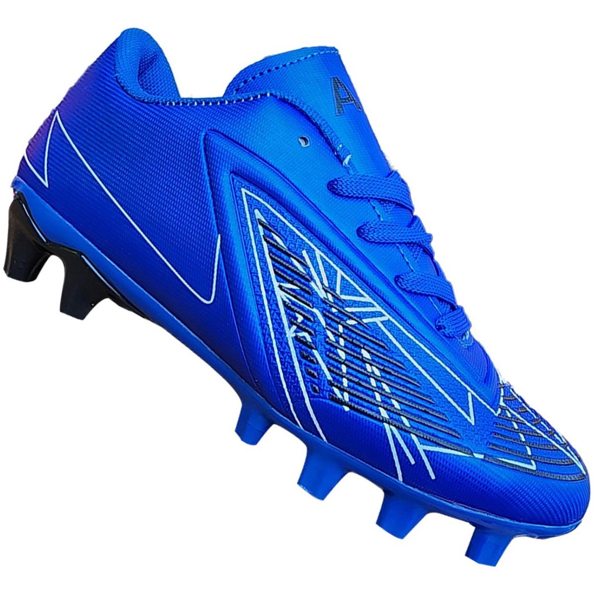 GENERICO - Zapato Futbol Full Grass Juvenil Unique Style Azul-7270