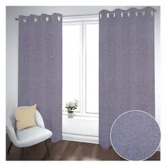 GENERICO - Cortina Black Out 2 Paños Decorativa Gris Diseño N°8 (140X230)