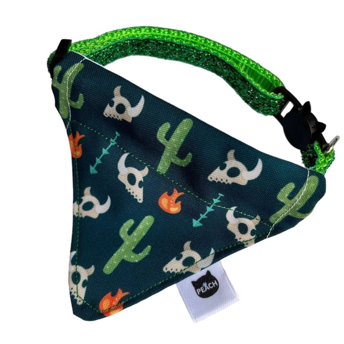 GENERICO - Bandana con collar para gato diseño Oeste