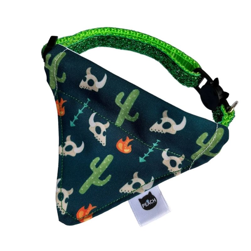 GENERICO - Bandana con collar para gato diseño Oeste