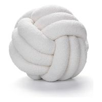 Cojin Decorativo Modelo Nudo Acolchado - Blanco