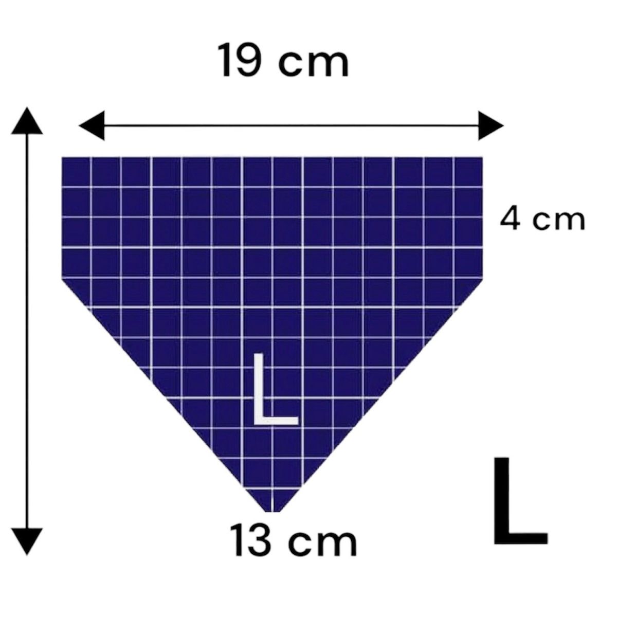 GENERICO - Bandana para perros diseño Peace Love talla L