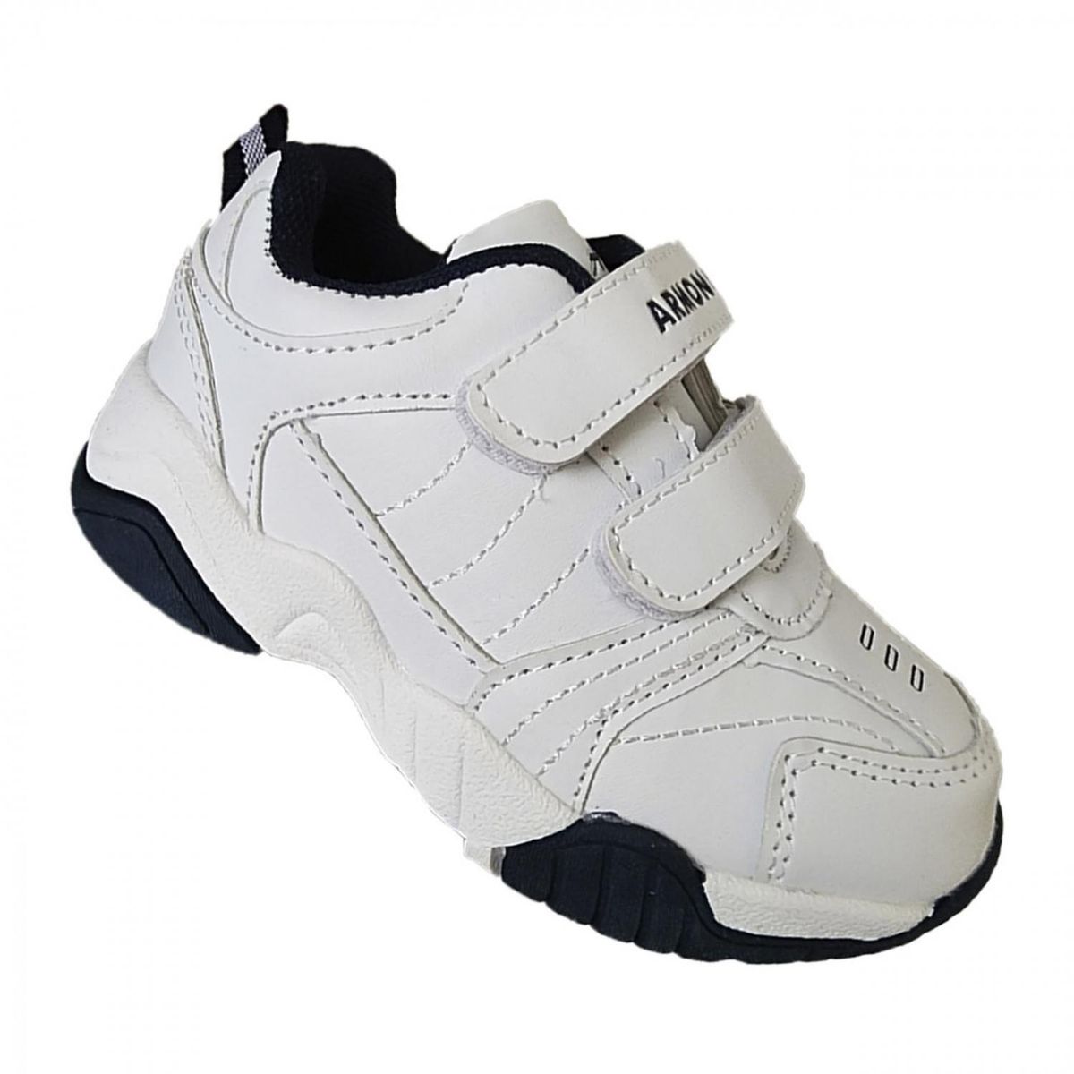 GENERICO - Zapatillas Blancas Azul Escolares Deportivas - 7061