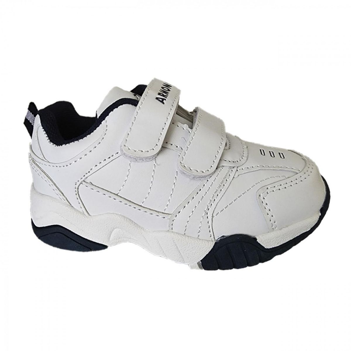 GENERICO - Zapatillas Blancas Azul Escolares Deportivas - 7061