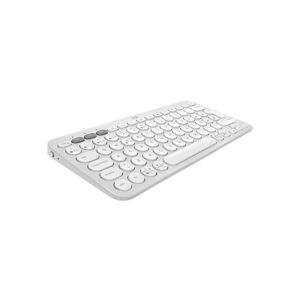 LOGITECH - Teclado Logitech Pebble Keys 2 K380s Bluetooth Blanco - Blanco