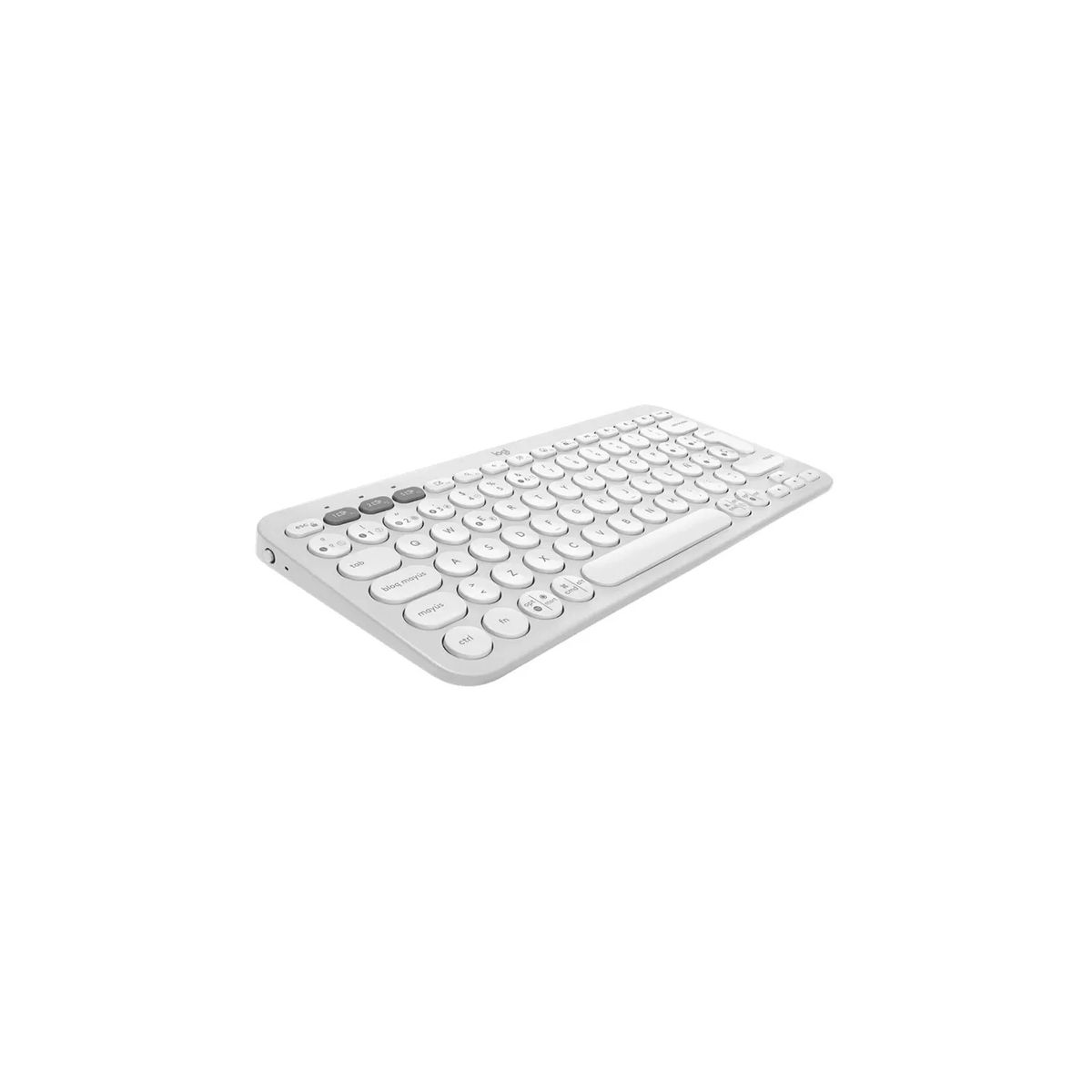 LOGITECH - Teclado Logitech Pebble Keys 2 K380s Bluetooth Blanco - Blanco