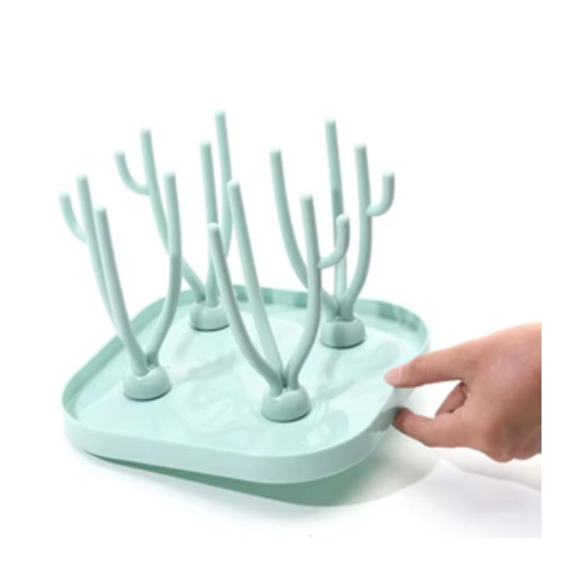 KIVARA - Secador Escurridor Organizador Mamaderas Biberones Celeste