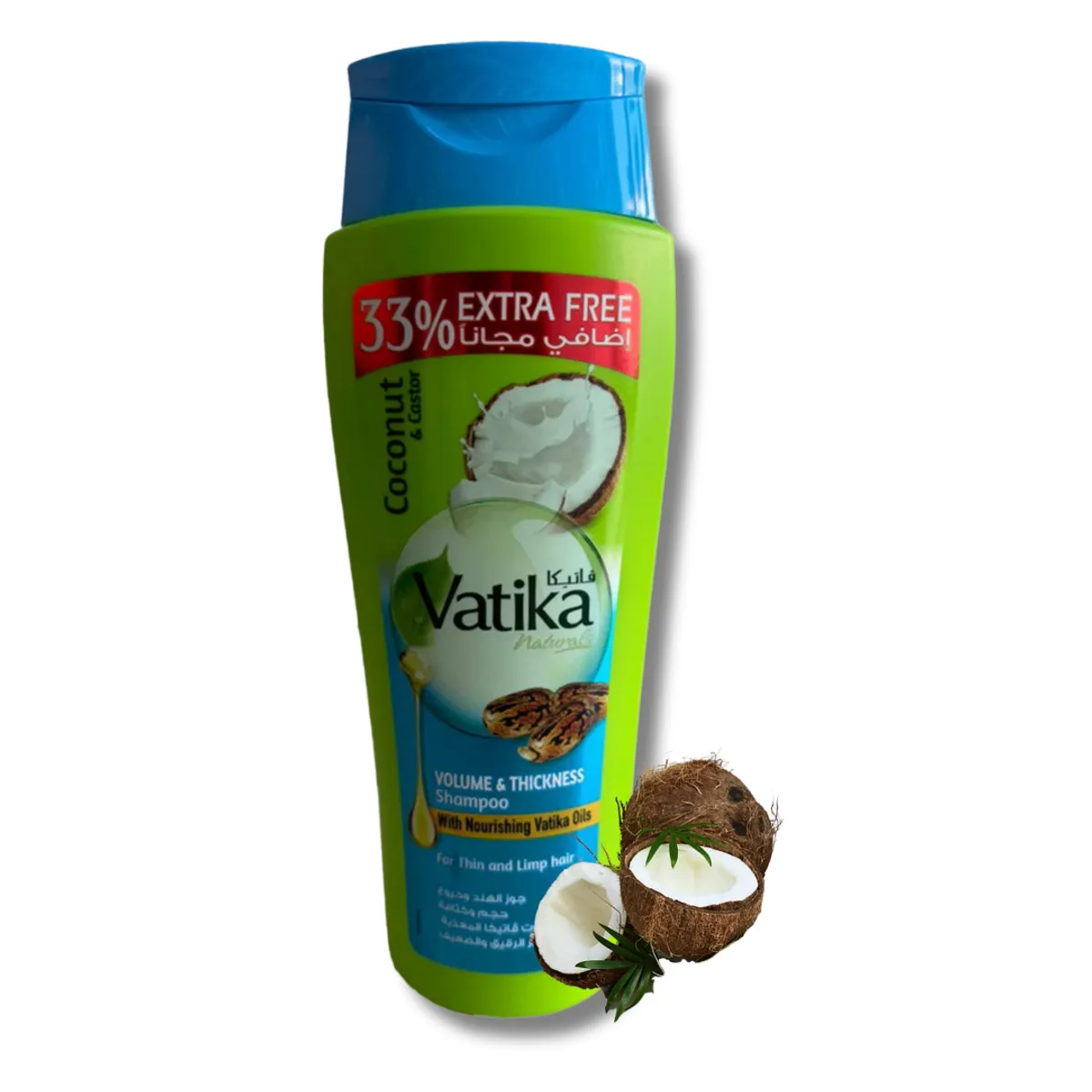 VATIKA NATURALS - Shampoo Vatika Coconut & Castor 400 ml 33% Extra