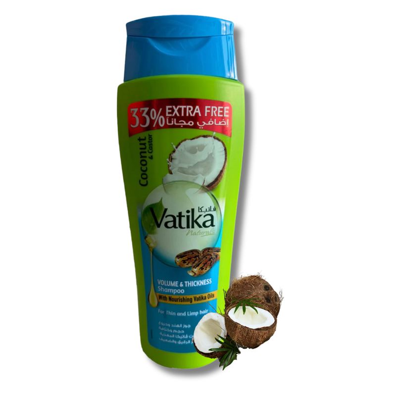 VATIKA NATURALS - Shampoo Vatika Coconut & Castor 400 ml 33% Extra