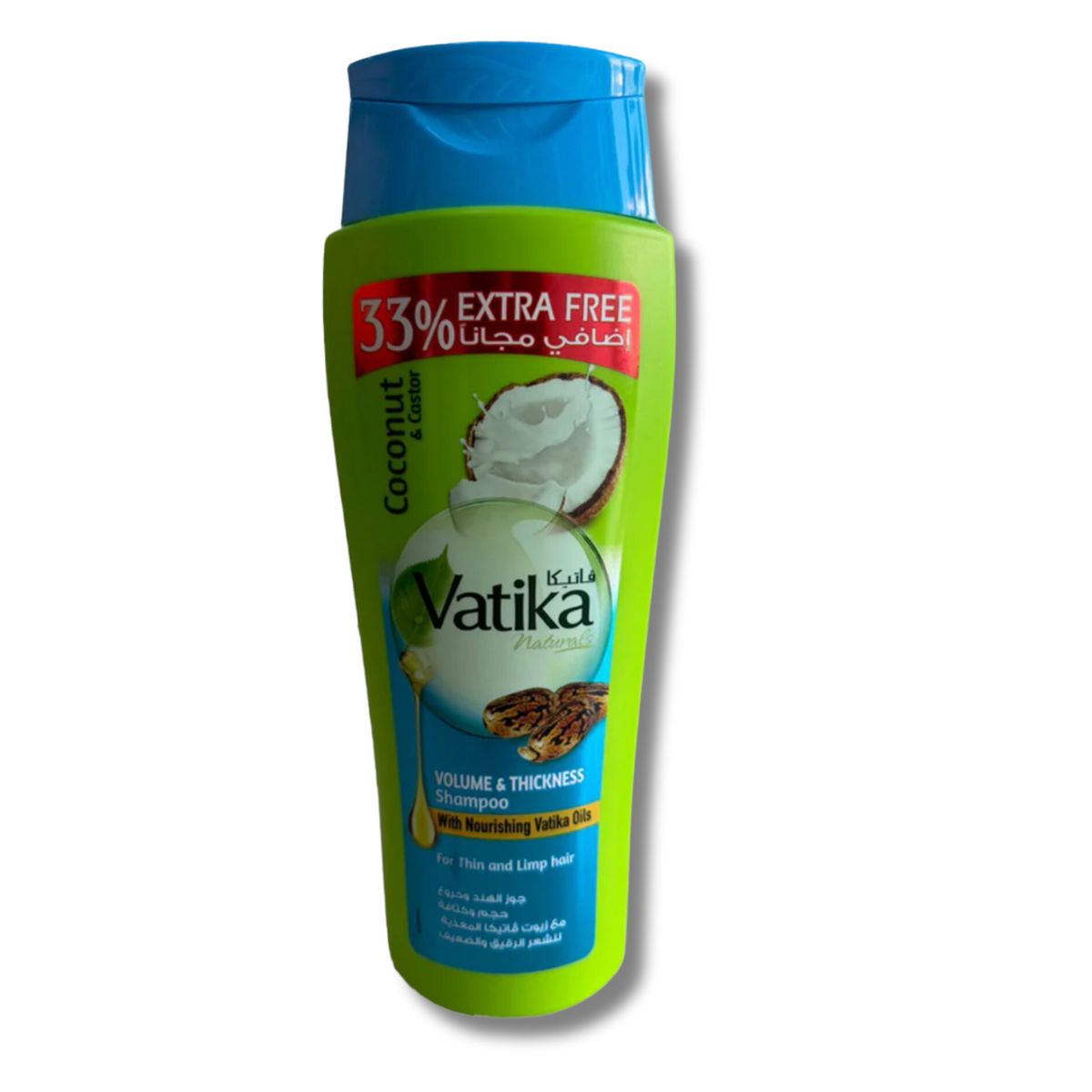 VATIKA NATURALS - Shampoo Vatika Coconut & Castor 400 ml 33% Extra