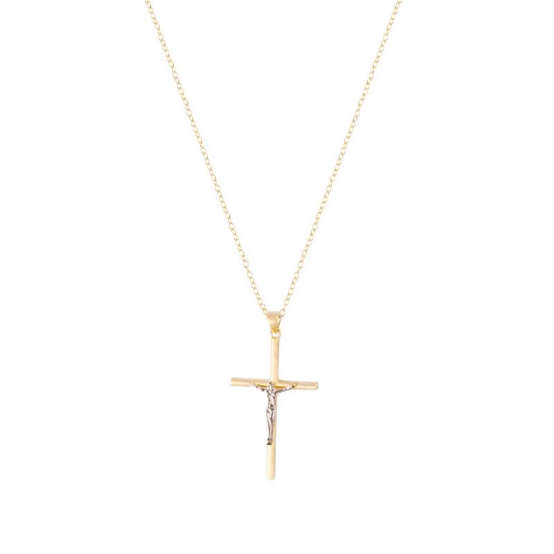 JB JOYAS BARON - Colgante de Oro 18kt Cristo y cruz