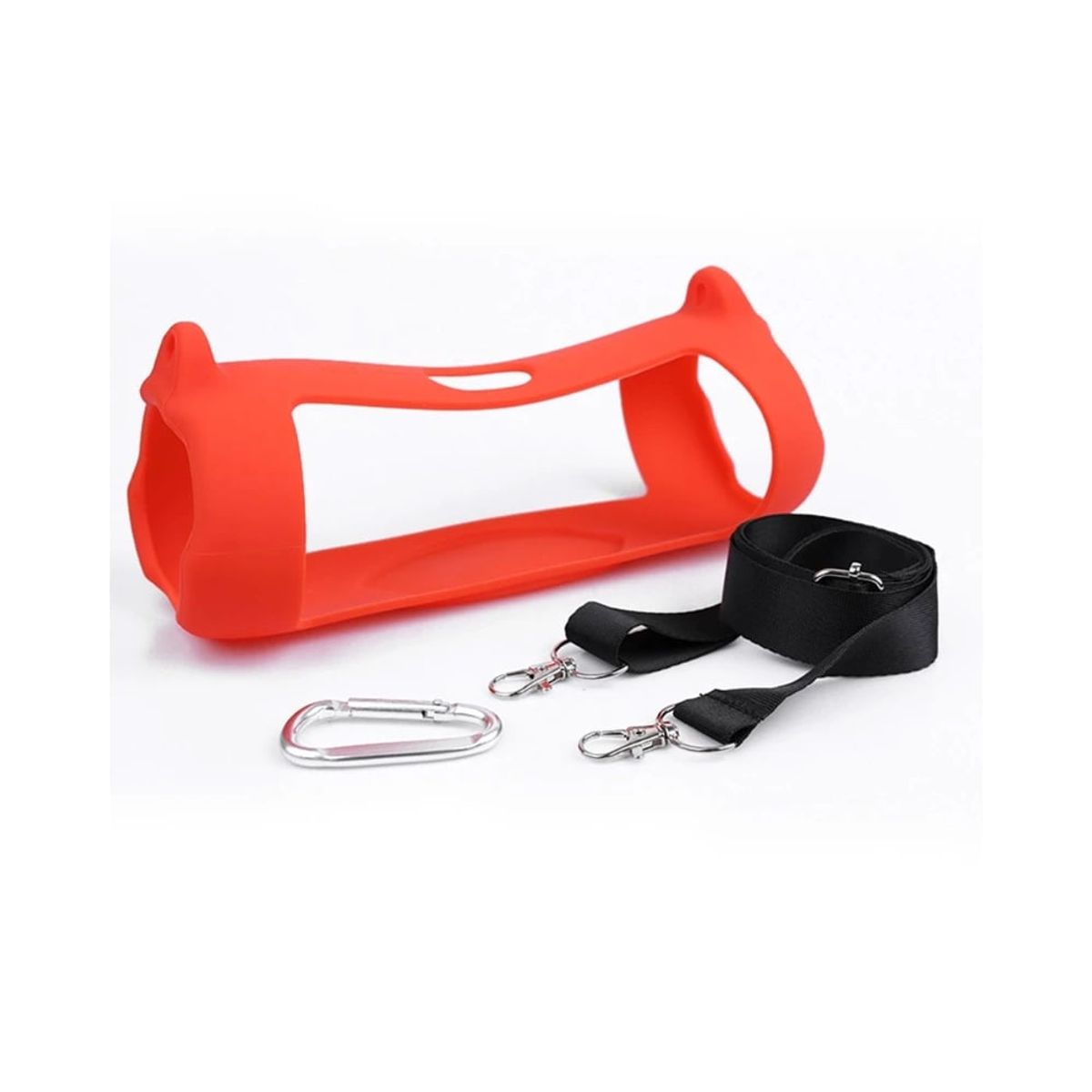 GENERICO - Funda Silicona Premium Para Parlante Jbl Charge 5 Color Rojo