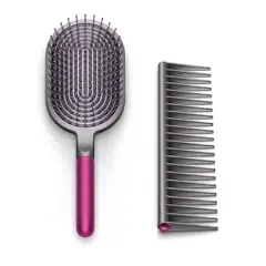 MAXCARE - SET CEPILLO PALETA + PEINETA DESENREDANTE ANTI FRIZZ ROSA