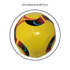 AK SPORT - Balón De Futbol Amarillo PA-K2-E2