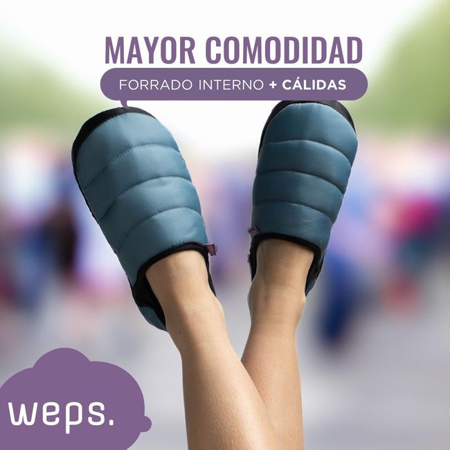 WEPS - Pantuflas Mujer Hombre Niño WEPS Termicas Antideslizantes