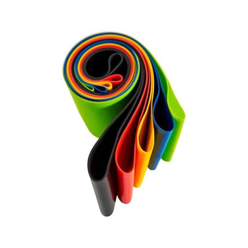 GENERICO - Pack 5 Bandas Elásticas Loop Circulares Pilates Yoga Fitness