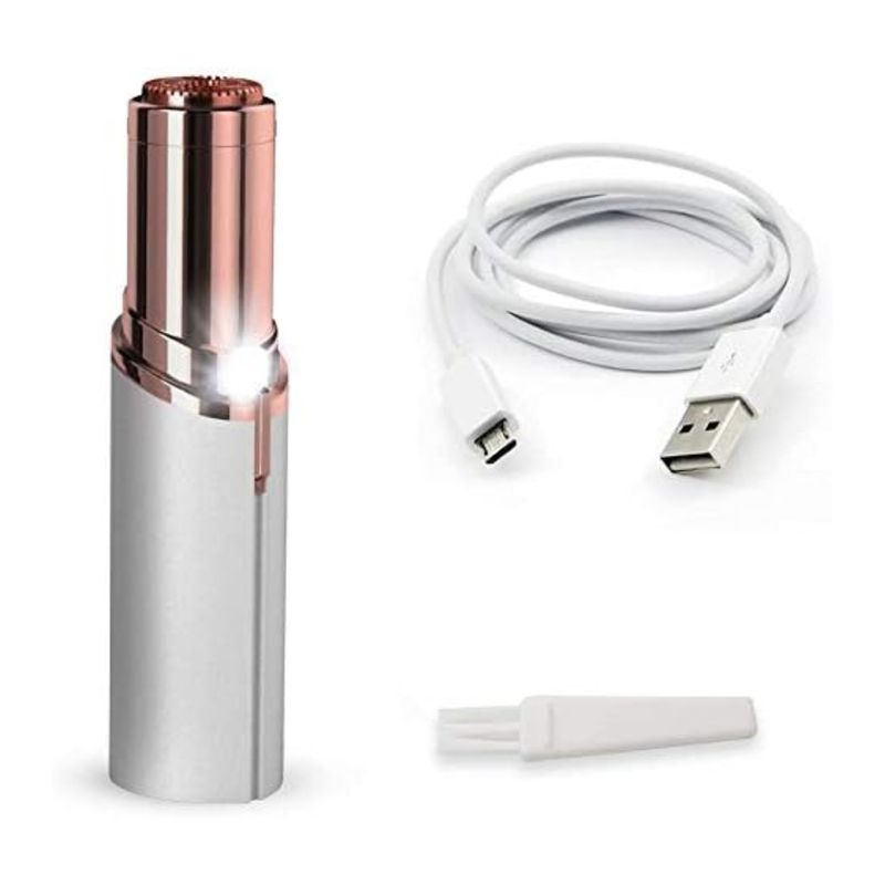 GENERICO - Depiladora Facial Carga Usb Blanco Mini Recortador De Cejas
