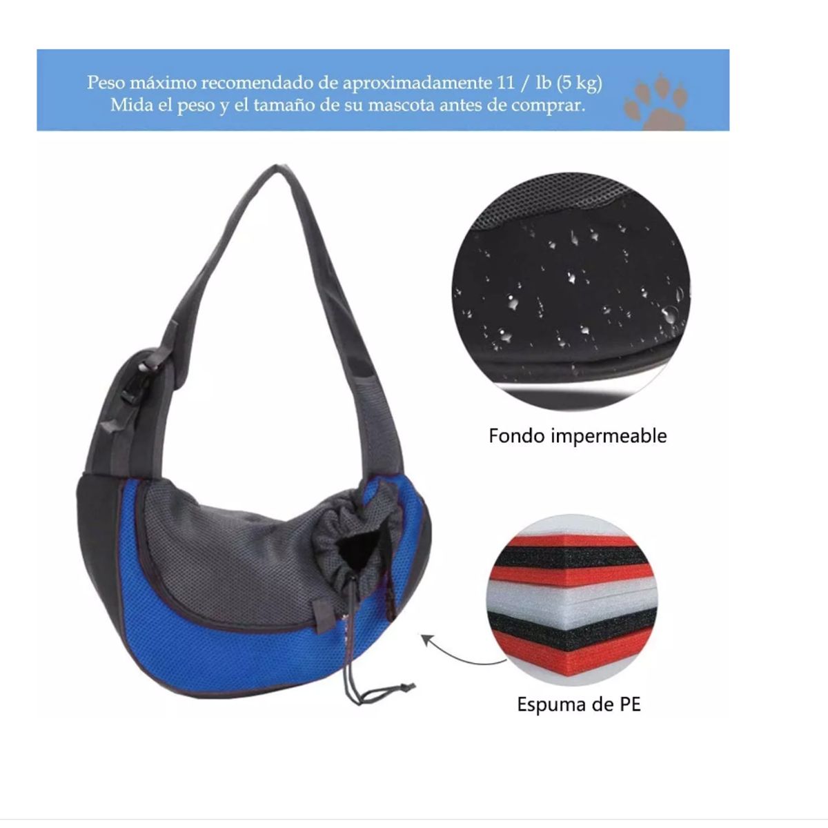GENERICO - Bolsa Para Transporte De Gato Perro Mascota Pequeña