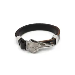 ROYAL - Pulsera Amuleto Nordico Vikingo Hombre Cuero Moda madriz