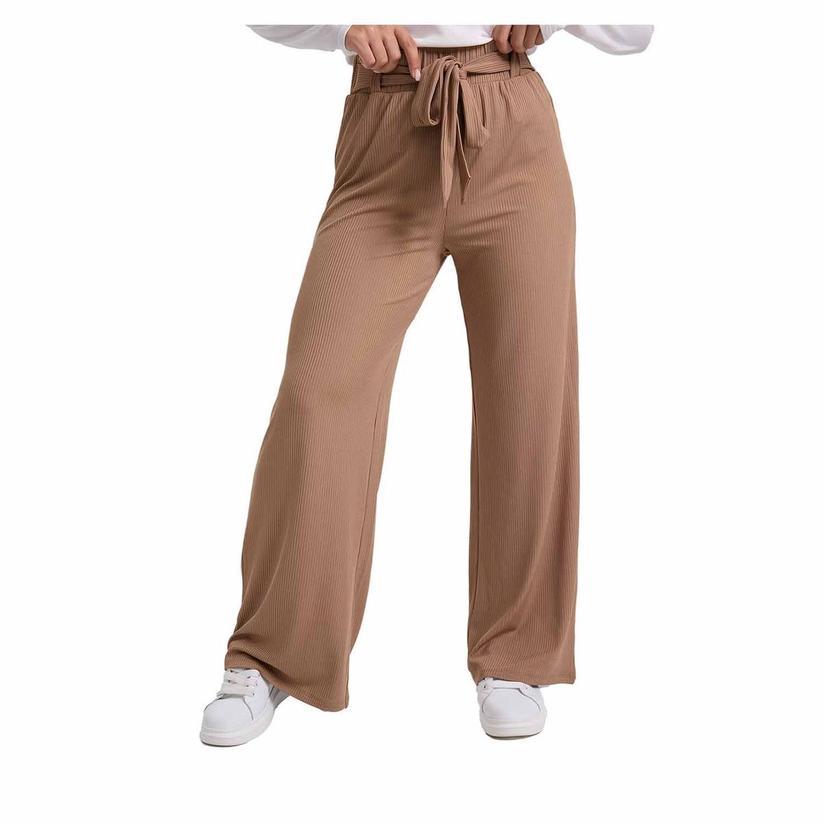 FASHION'S PARK - Pantalón Mujer Palazzo Pretina Elasticada Cafe Fashion's Park