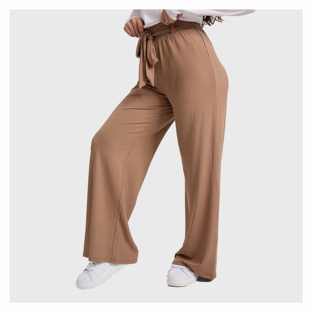 FASHION'S PARK - Pantalón Mujer Palazzo Pretina Elasticada Cafe Fashion's Park