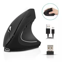 GENERICO - Mouse Inalambrico Vertical 1600dpi Recargable ergonomico