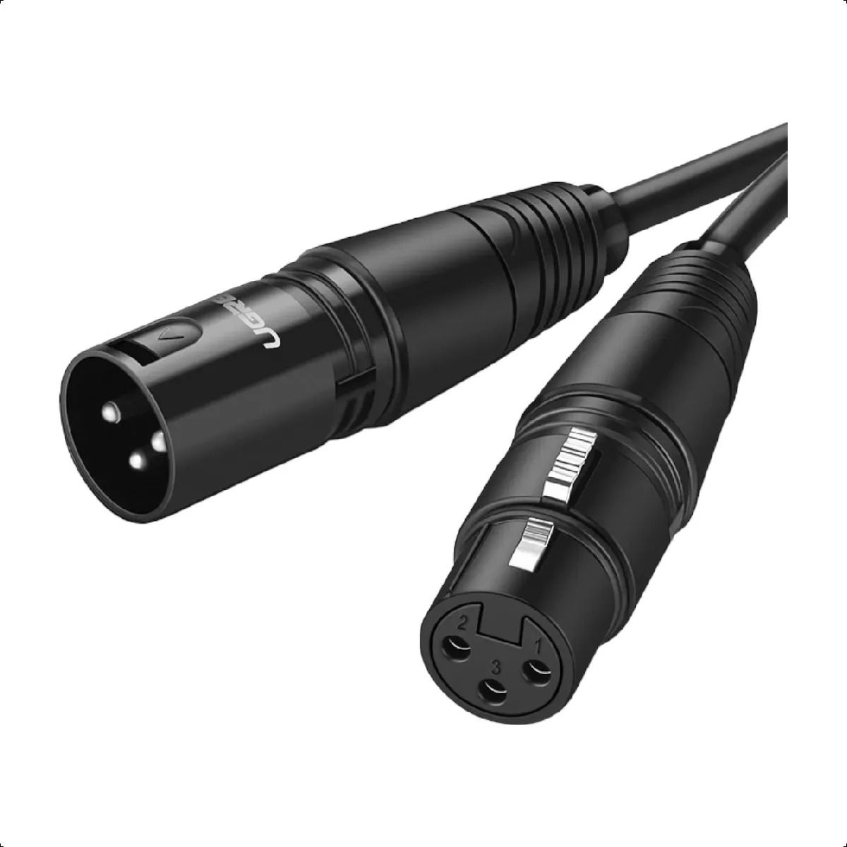 UGREEN - Ugreen Cable De Audio Profesional Xlr Macho Hembra Canon 3m