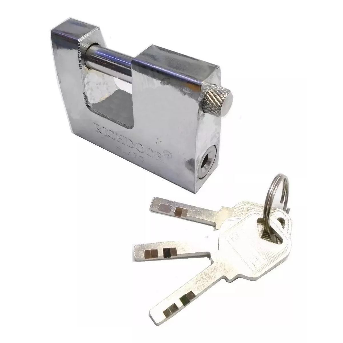 GENERICO - Candado De Seguridad Anti Napoleón 90mm Anti Robo + 3 Llave