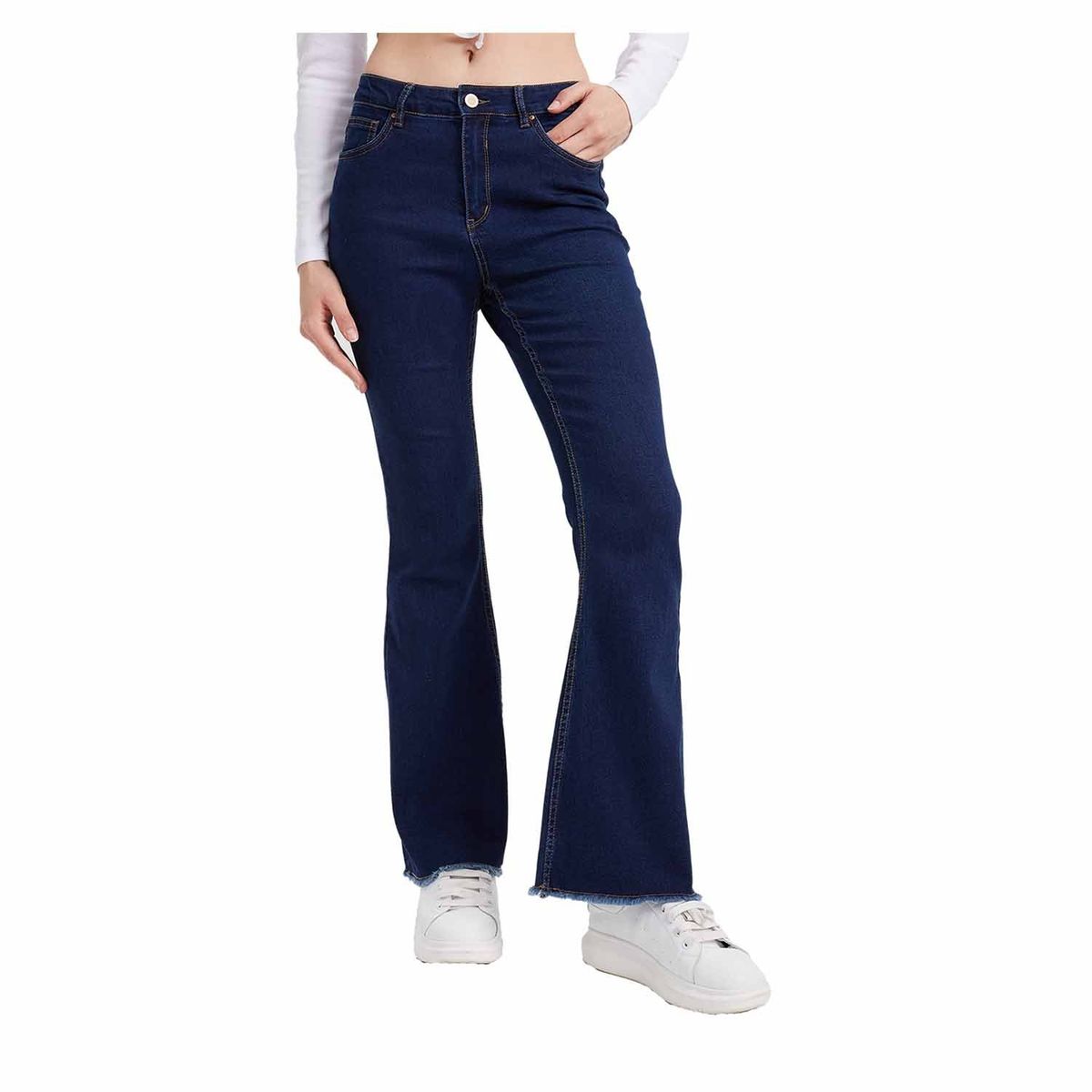 FASHION'S PARK - Jeans Mujer Flare Monse Azul Oscuro Fashion's Park