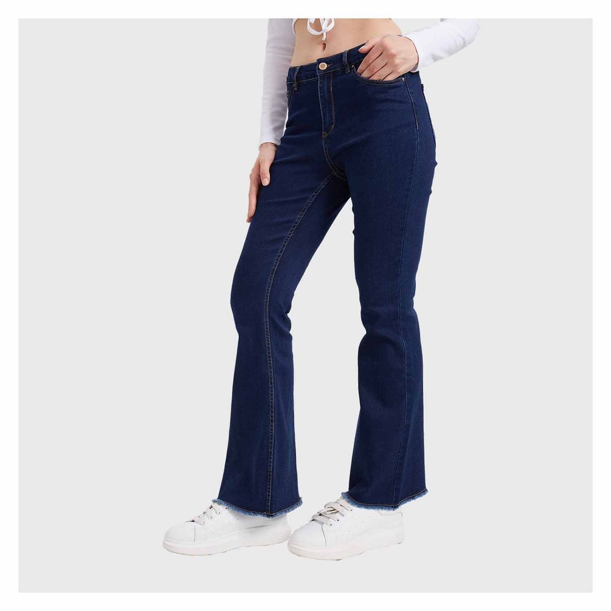 FASHION'S PARK - Jeans Mujer Flare Monse Azul Oscuro Fashion's Park