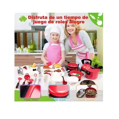 GENERICO - Juego De Cocina De Inducción 69 Piezas De Cocina Para Niños