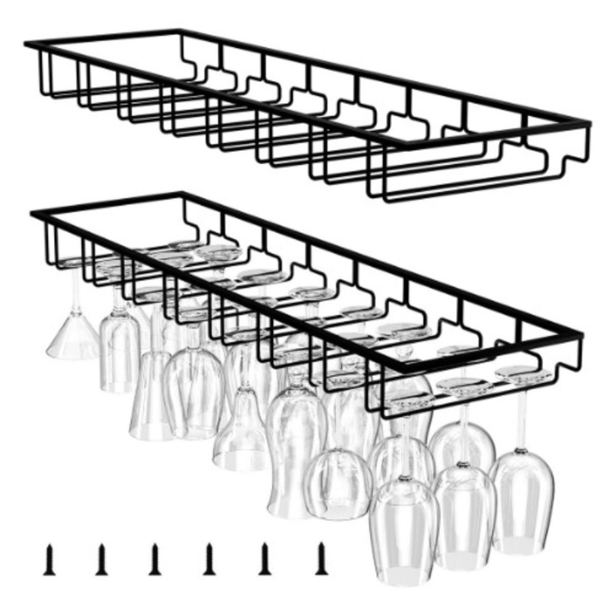 U BUY - Estante Para Copas De Vino Debajo Del Gabinete 8 Filas