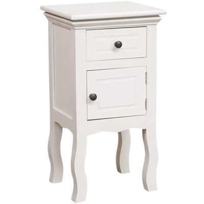 Imagen 2 del producto SET 2 VELADORES LIBRERO PARMA PUERTA + CAJON BLANCO