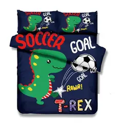 COMPRAPO - Cubrecama Quilt Infantil Liviano 1.5 Pza. Mod. Dino Soccer Funda 50x70