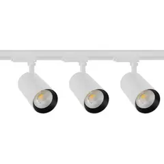 GENERICO - Kit 3 Foco Led Tipo Spot 20w Luz Neutra Con Riel Blanco 1mt