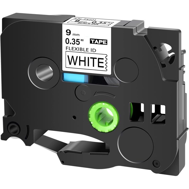KUANGYE - Cinta Termocontraible Alternativa Para Brother Tze-fx221 9mm