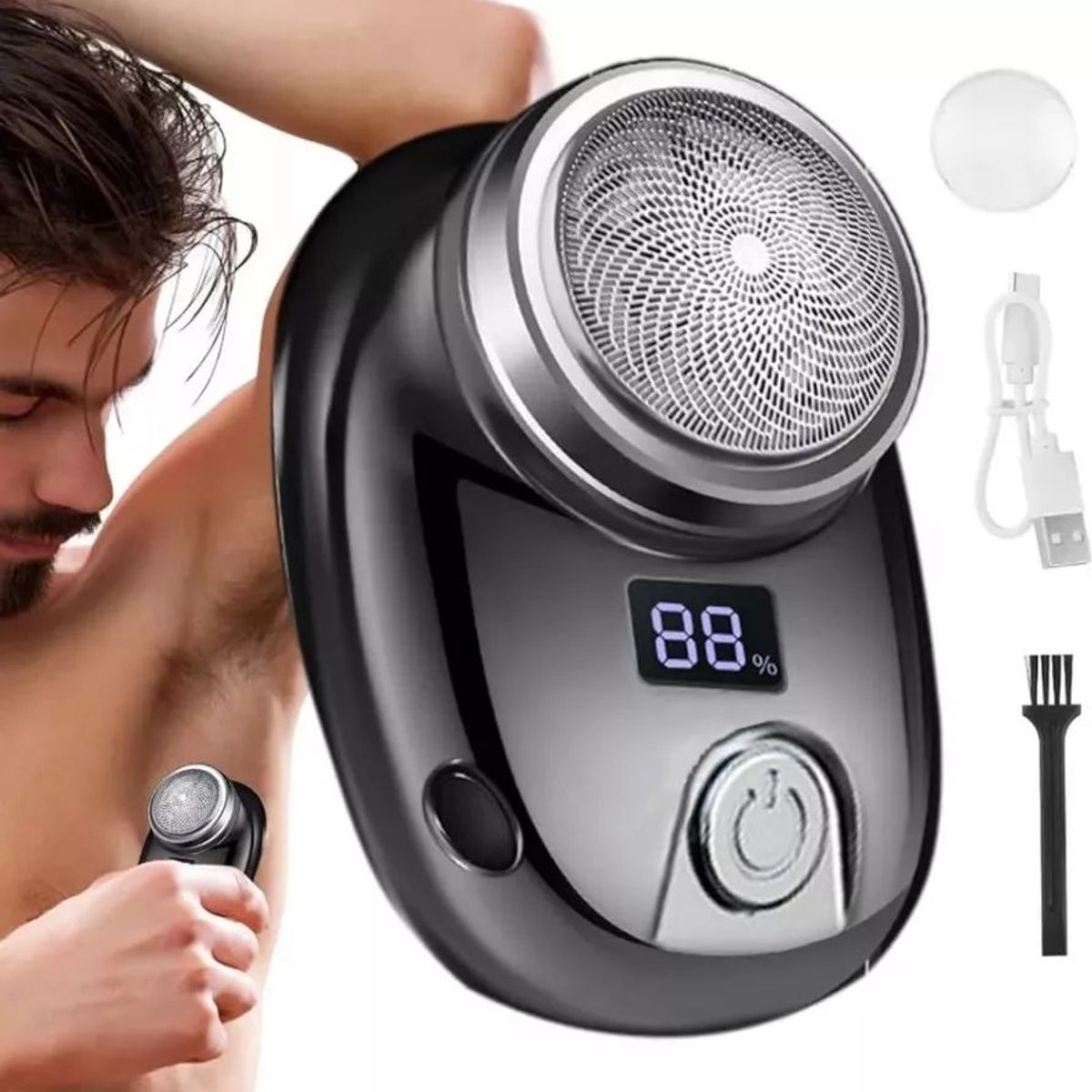 KUANGYE - Afeitadora Eléctrica Portátil Mini-shave Recargable Por Usb