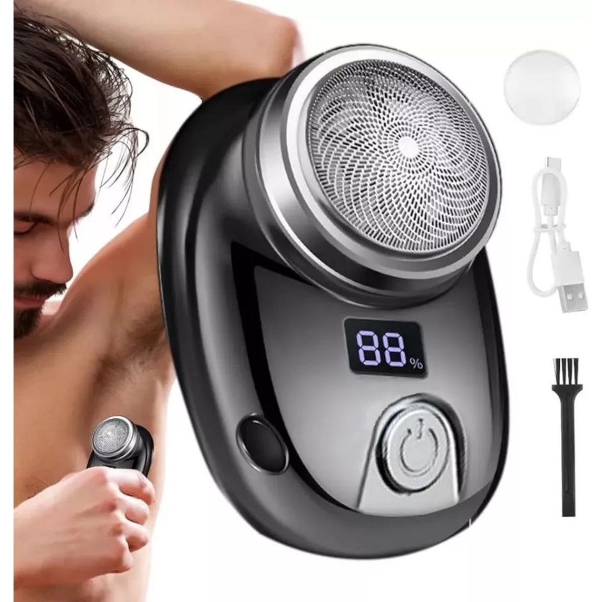 KUANGYE - Afeitadora Eléctrica Portátil Mini-shave Recargable Por Usb