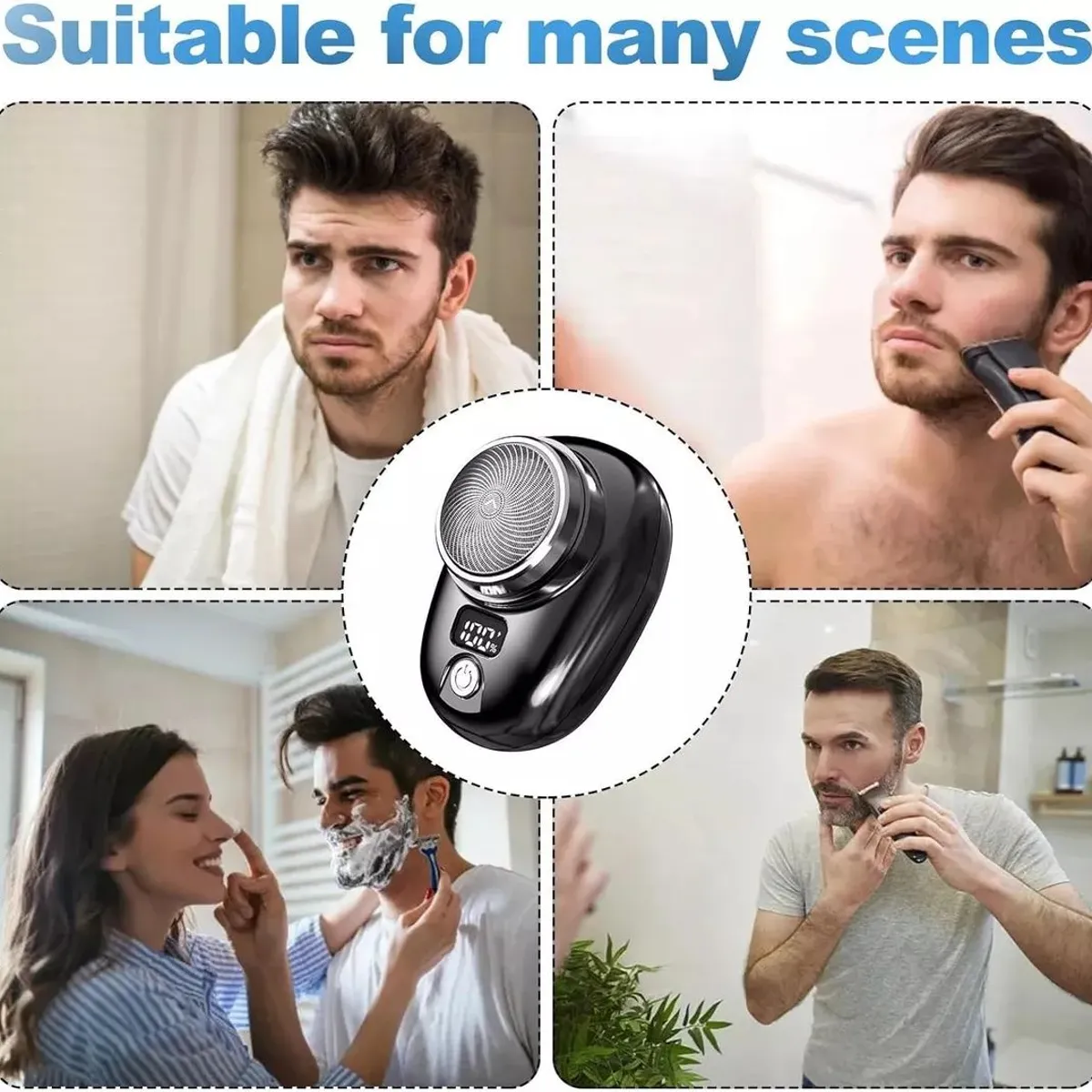 KUANGYE - Afeitadora Eléctrica Portátil Mini-shave Recargable Por Usb