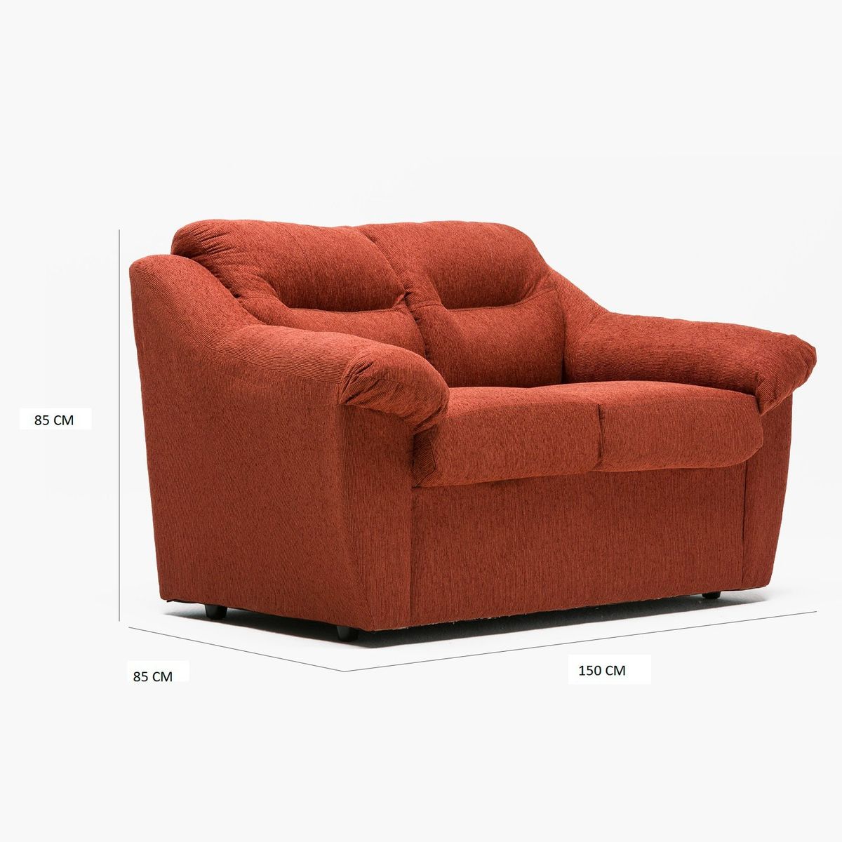 CABSUR - SOFA ASTURIAS 2CPOS TERRACOTA