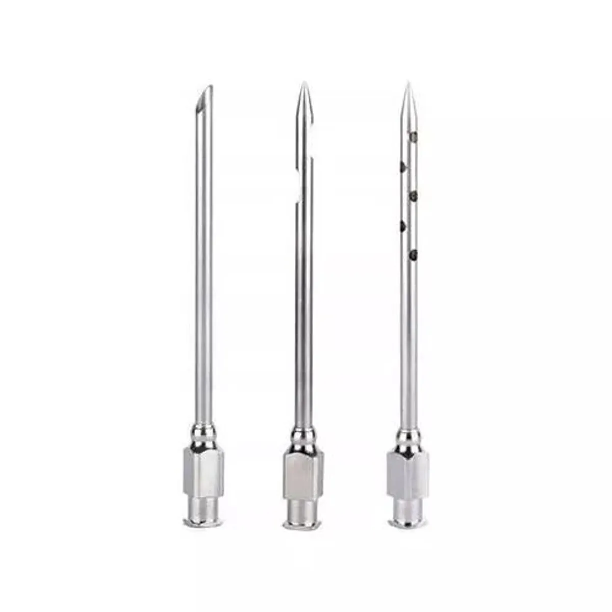 KUANGYE - Jeringa Para Carnes Con 3 Agujas De Acero