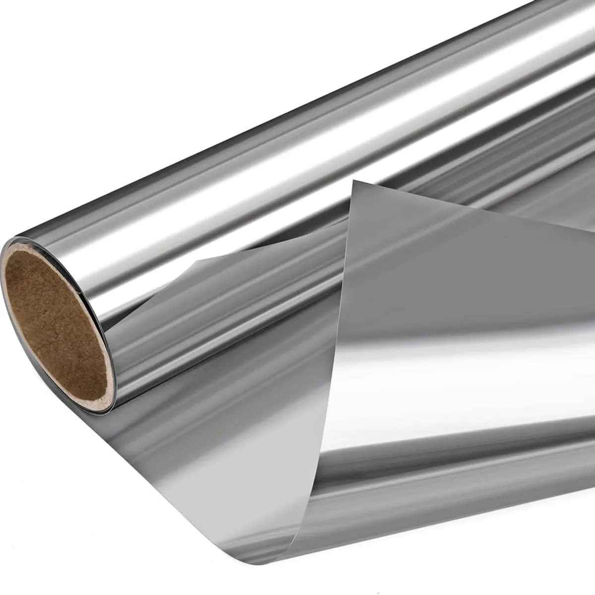 KUANGYE - Papel Polarizado Espejado Cromo Silver 15 Auto Ventana Casa