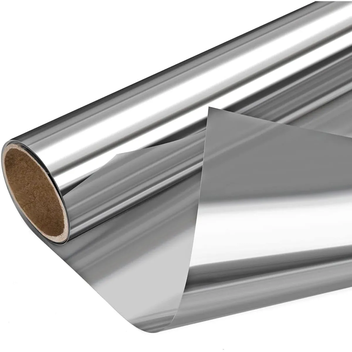 KUANGYE - Papel Polarizado Espejado Cromo Silver 15 Auto Ventana Casa