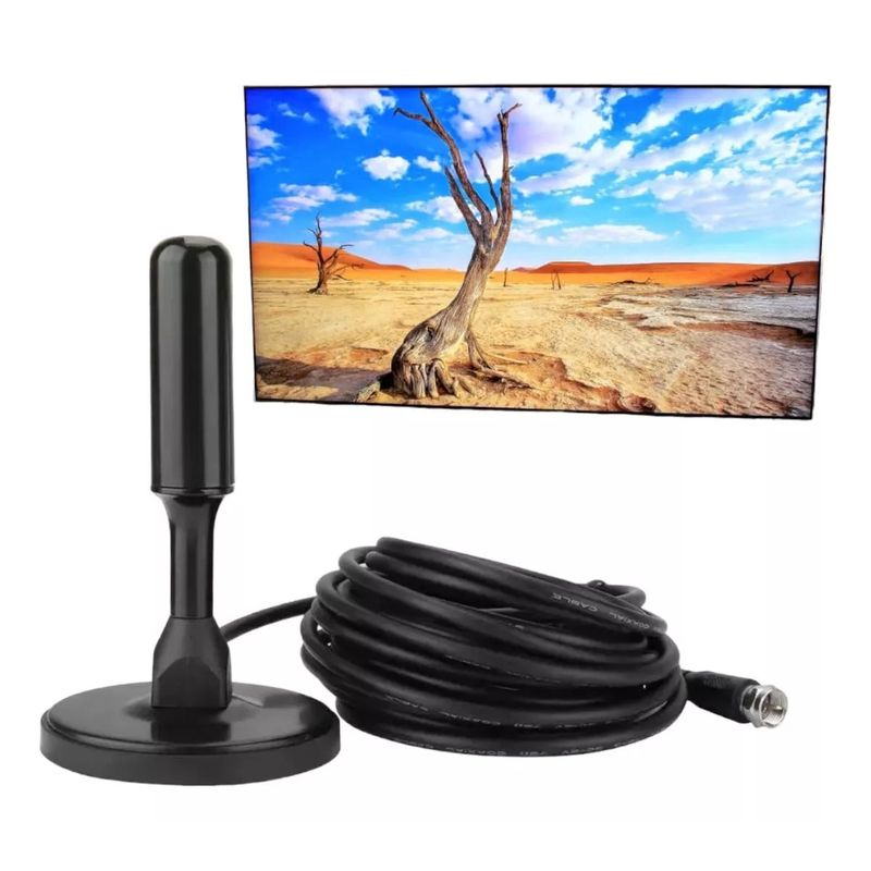 KUANGYE - Antena Tv Digital Abierta Hd Tvd Interior 360 Coaxial Hd