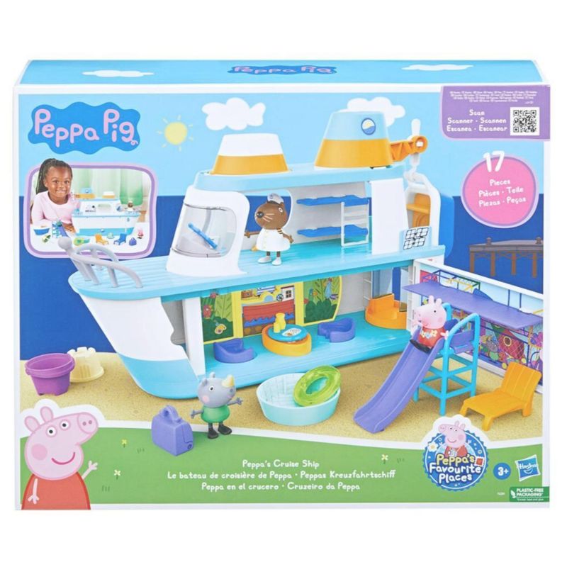 GENERICO - Juguete Crucero De Peppa Pig Con Accesorios Azul Infantil