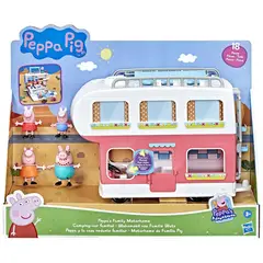 GENERICO - Juguete Casa Rodante De Peppa Pig Con Accesorios Rojo
