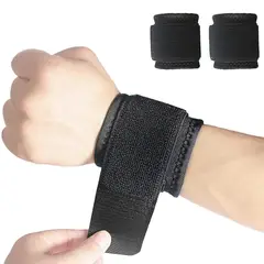 KUANGYE - Muñequera Básica Con Velcro Pack 2 Unidades