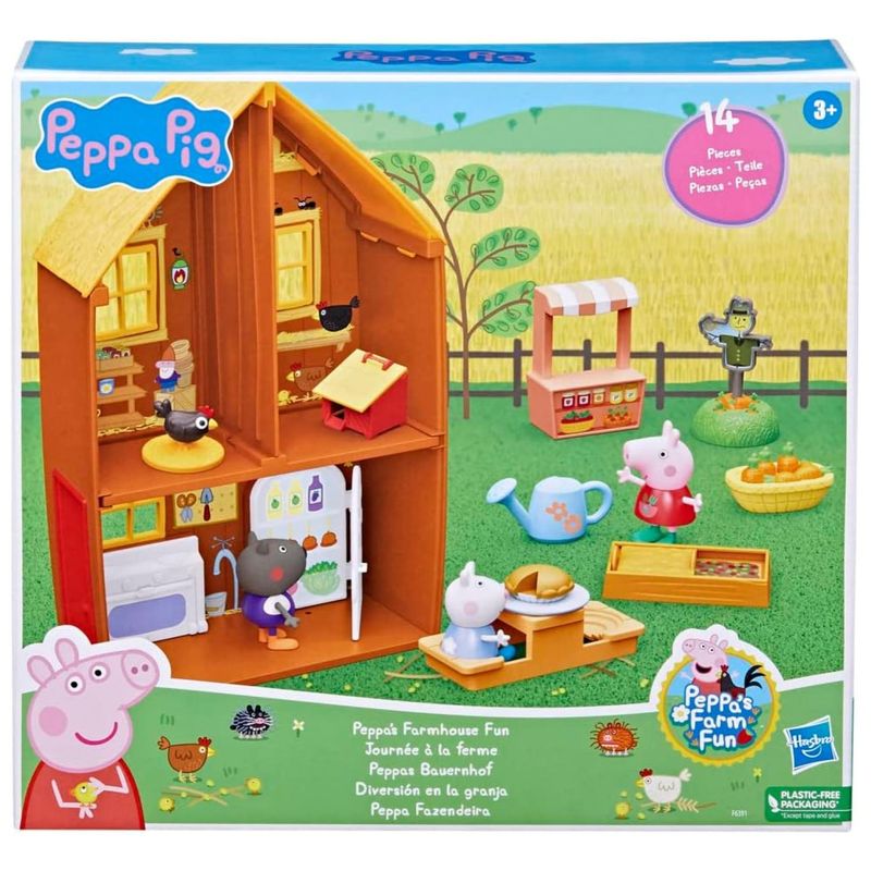 GENERICO - Juguete Granja De Peppa Pig Con Accesorios Cafe