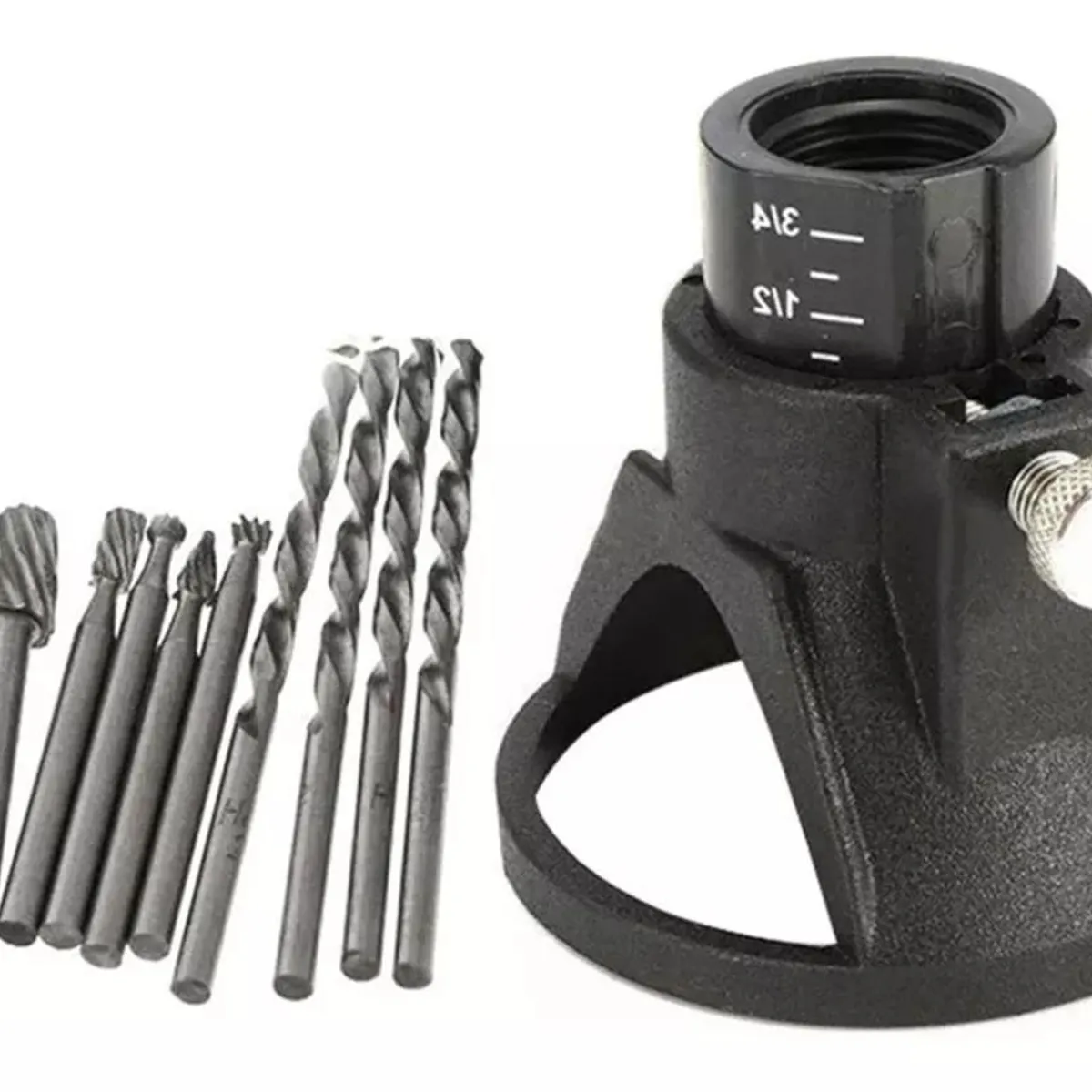 KUANGYE - Set De Fresas Guía De Tallado Dremel Mini Taladro Router