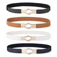 Pack 4 Cinturón Mujer Ajustable Elástico 65-90cm Ancho 25cm